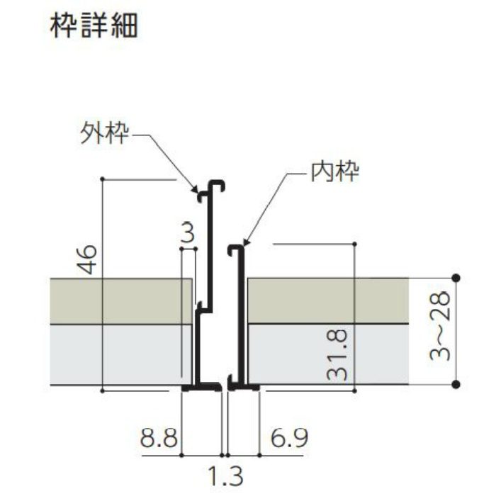 HHGS-K454 アルミ天井点検口 ハイハッチ 額タイプ 454×454 鍵付 シルバー