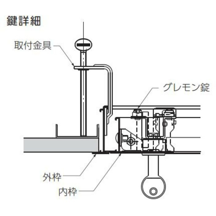 WHA-600 壁点検口 ウォールハッチ スタンダードタイプ 600×600 鍵付 シルバー