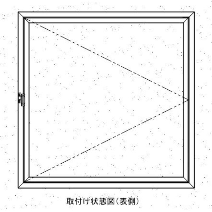 WHA450-WKN 壁点検口 ウォールハッチ スタンダードタイプ 450×450 ホワイト