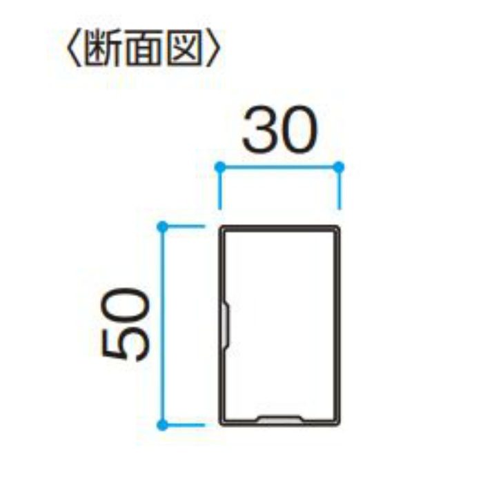 エバーアートウッド 格子部材 30×50角 L2000 ダークパイン