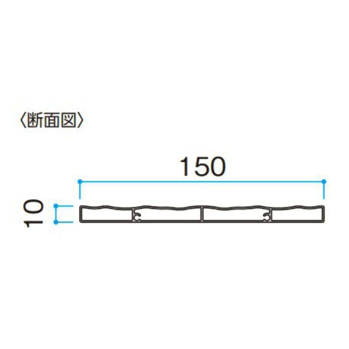 エバーアートウッド こだわり板150両面 L2000 クラシックホワイト