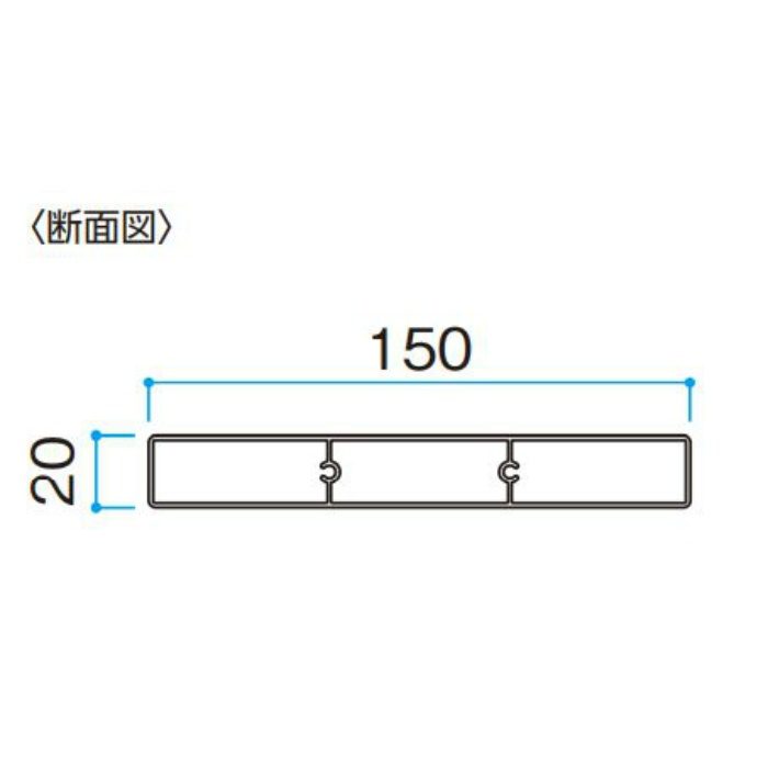 エバーアートウッド 平板 20×150角 L4000 アクティオーク タカショー