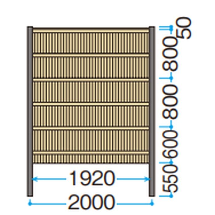 e-バンブーユニット こだわり竹 建仁寺垣パネルH2200タイプ 両面 趣ゴマ竹