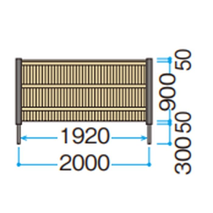 e-バンブーユニット こだわり竹 建仁寺垣パネルH900タイプ 片面 趣ゴマ竹