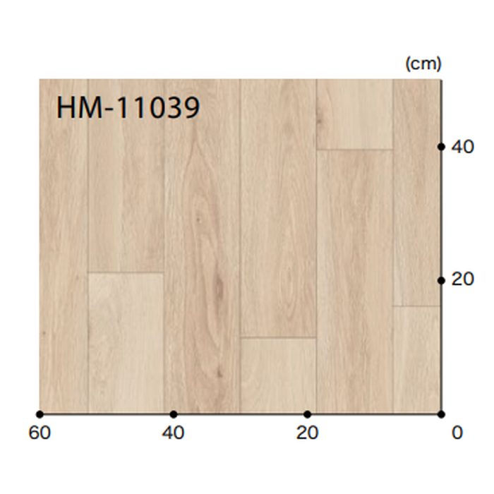 HM-11039 Hフロア ウッド ドライオーク 板巾約11.4cm