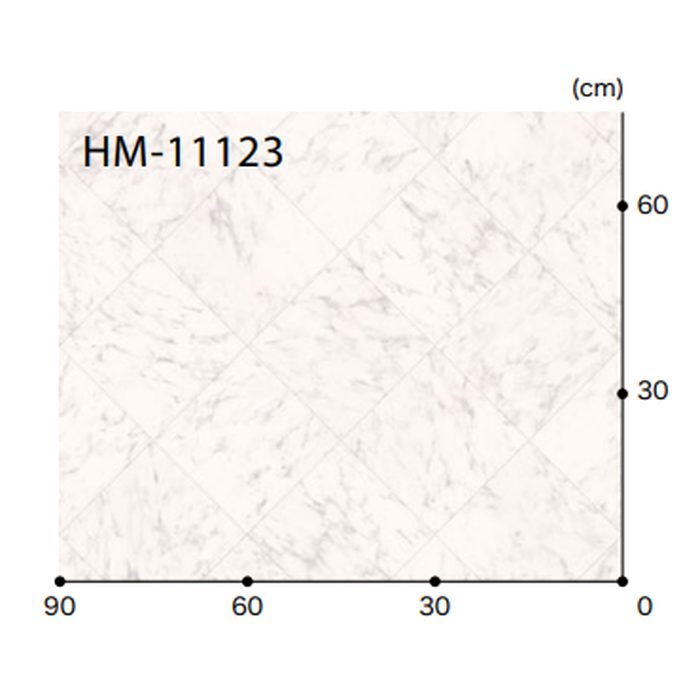 HM-11123 Hフロア ストーン ビアンコ 格子約21.2cm角（バイアス格子）【セール開催中】