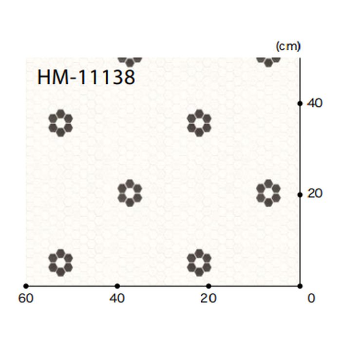 HM-11138 Hフロア プレーン＆パターン ヘキサフルール