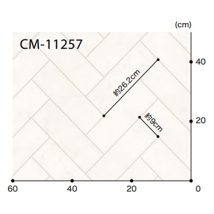 CM-11257 Hフロア CMフロア ビアンコヘリン