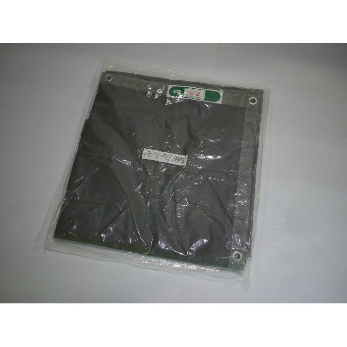 輸入防炎メッシュシート グレー 1.8×3.6m ハトメピッチ450mm