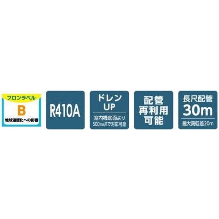 MLZ-W4022AS+MAC-W03PW ハウジングエアコン 霧ヶ峰 Wシリーズ 2方向天井カセット形 室外機・リモコン・化粧パネルセット 14畳対応 ホワイト