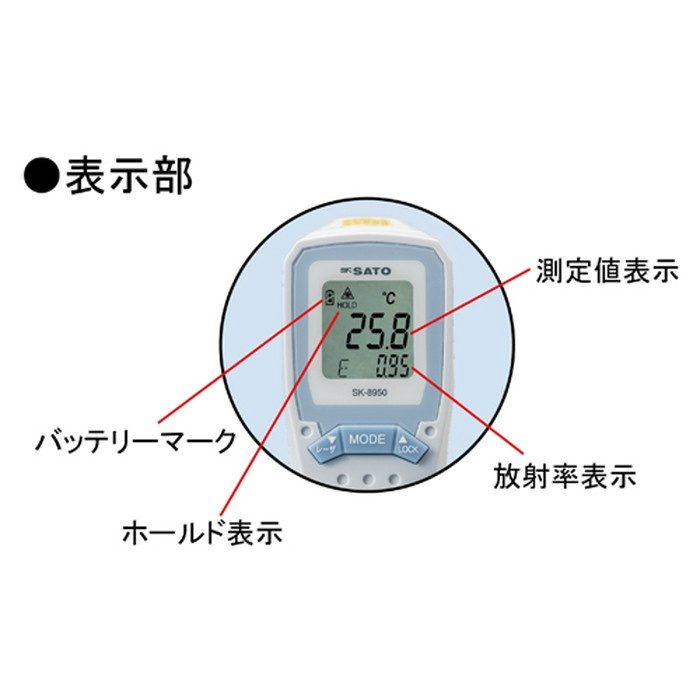 EA701XE-3A －60ﾟ／＋550℃放射温度計（食品用）