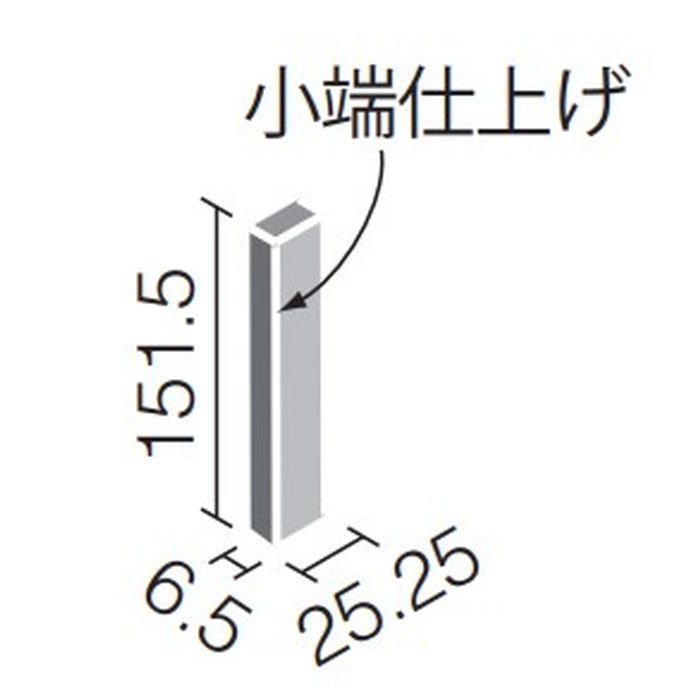 ECP‐2515T/WZK1 エコカラットプラス 25×151角片面小端仕上げ（長辺