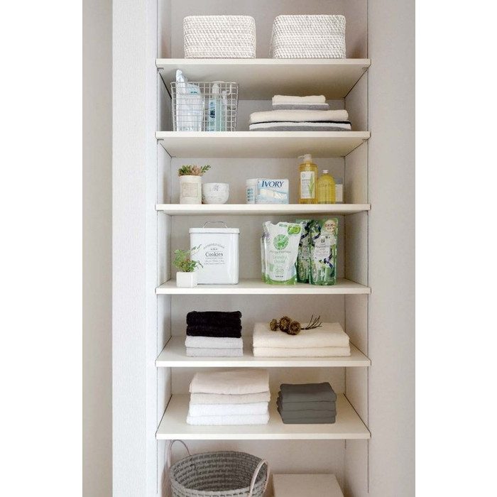 JTCKTA6D4-S-LW-A 可動棚板セットAタイプ 6段D450 シェルホワイト 南海