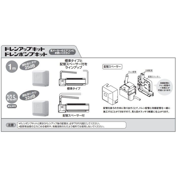 ドレンアップキット オーケー器材 K-KDU573ＫＶ オーケー器材 K-KDU573KV ドレンアップキット ルームエアコン