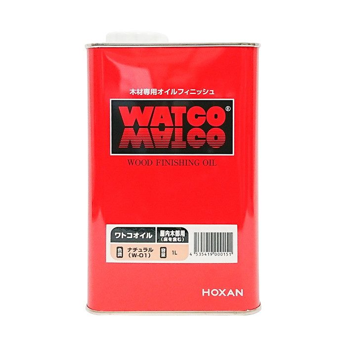 ワトコオイル W-01 ナチュラル（クリア） 1L