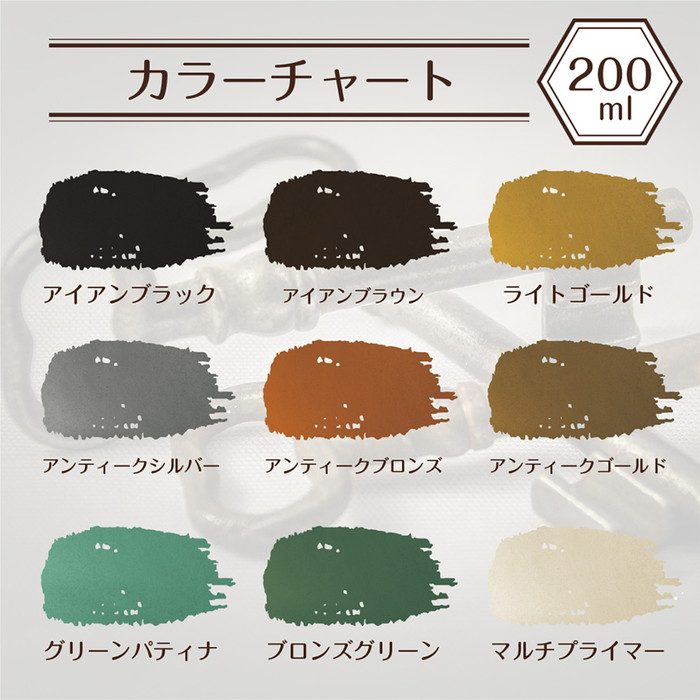 アイアンペイント アンティークゴールド 200ml
