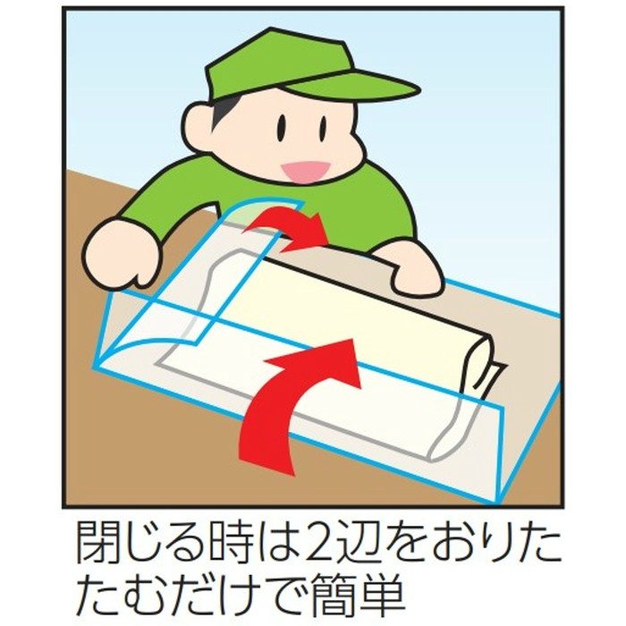 養生袋 青フクロウ 0.1×850×1250mm 10枚入 11-4071