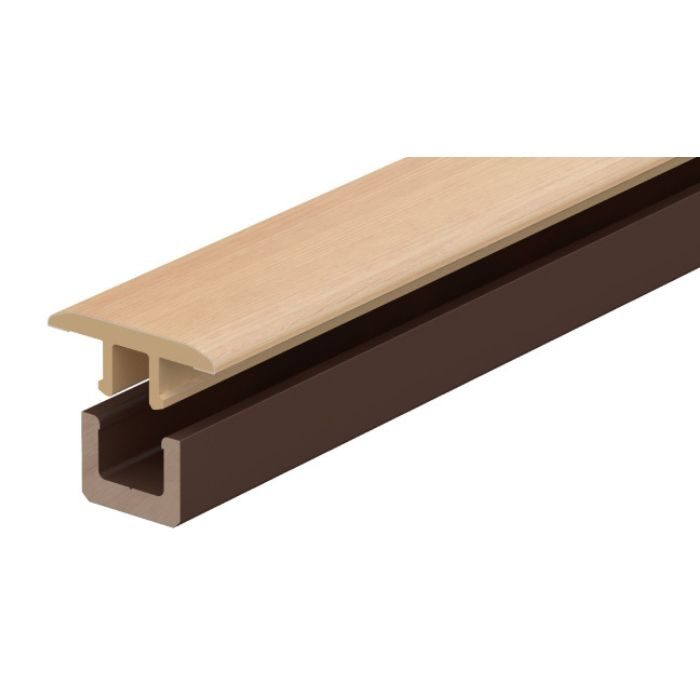 MT7101-23ML イエリア リモデル床見切12T(化粧シート12mm厚専用) 継手タイプ ミルベージュ 厚15mm 25×1950mm