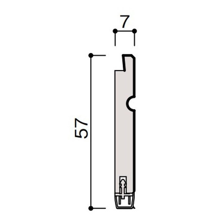 WL98-B43WH 巾木(壁腰パネル共通) ネオホワイト用 4000mm 2本入 スタイルアート ハードタイプ【運送会社支店止め指定】