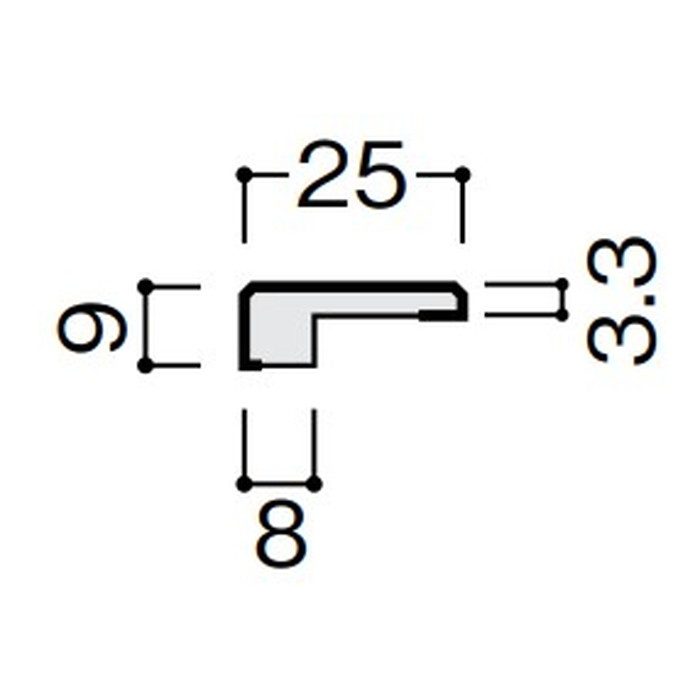 WB01-B34MA-S オトカベ専用施工部材 見切 2730mm ライトオーカー用 2本入