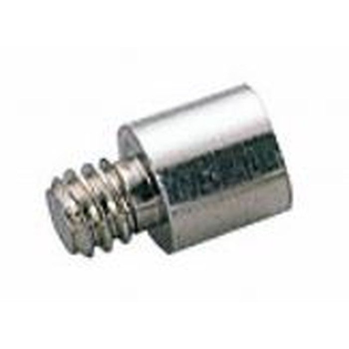 15451 ダボ アルミ 1号・9×9mm 男 Ni（ニッケル） W1／4 （4個入）