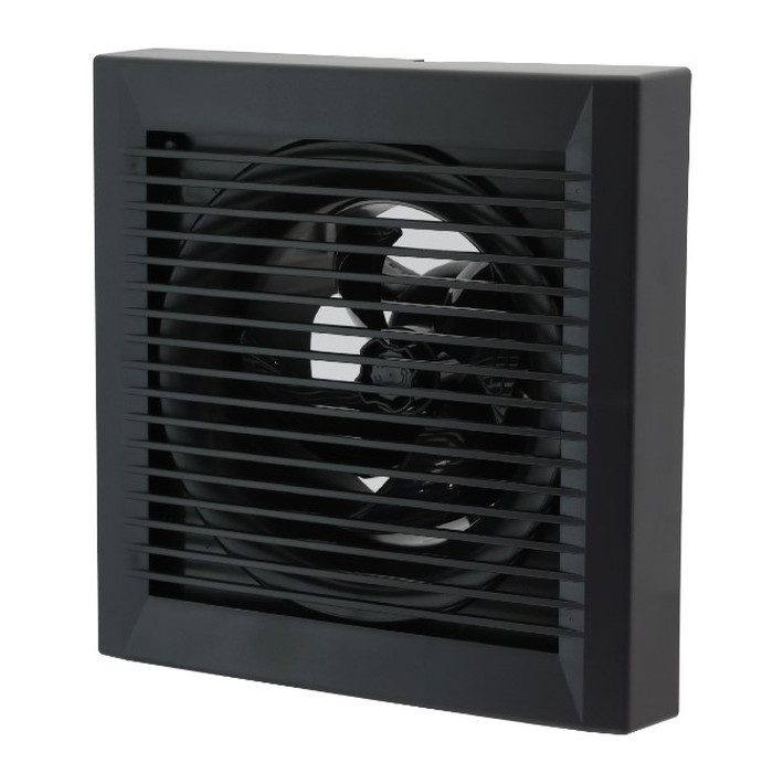 PFS2-100AH1（K） パイプ用ファン 強制排気用 大風量タイプ 格子パネル 電源入切スイッチ付 φ100 ブラック