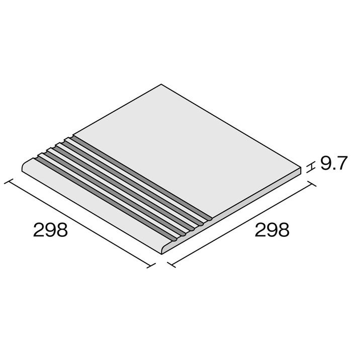 CTC-R7110K モンティニャック 300角階段粗目 厚み 9.7mm 11枚