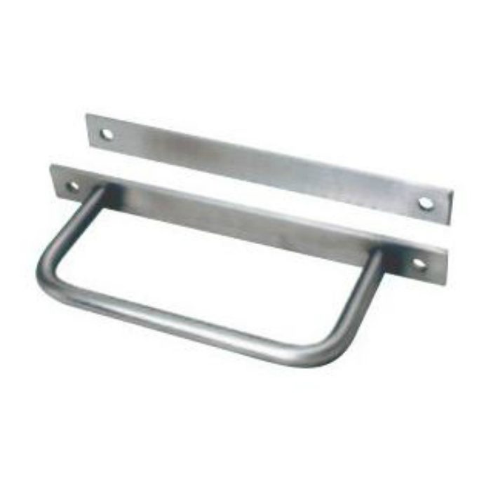 241-532 プレート付タラップ 丸棒 φ22×400mm 芯寸法 ローレット付