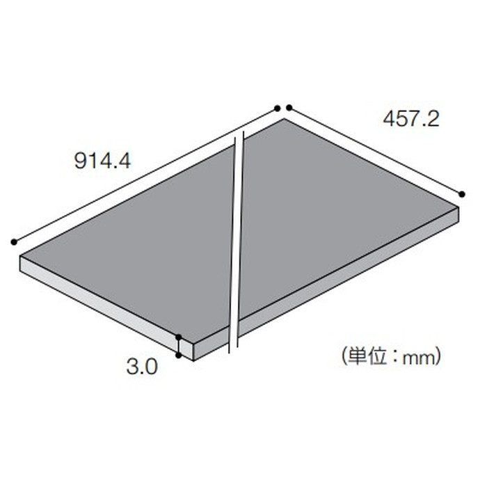 TNT-106 ビニル床タイル テラーノ Tサイズ 3×457.2×914.4mm 8枚入