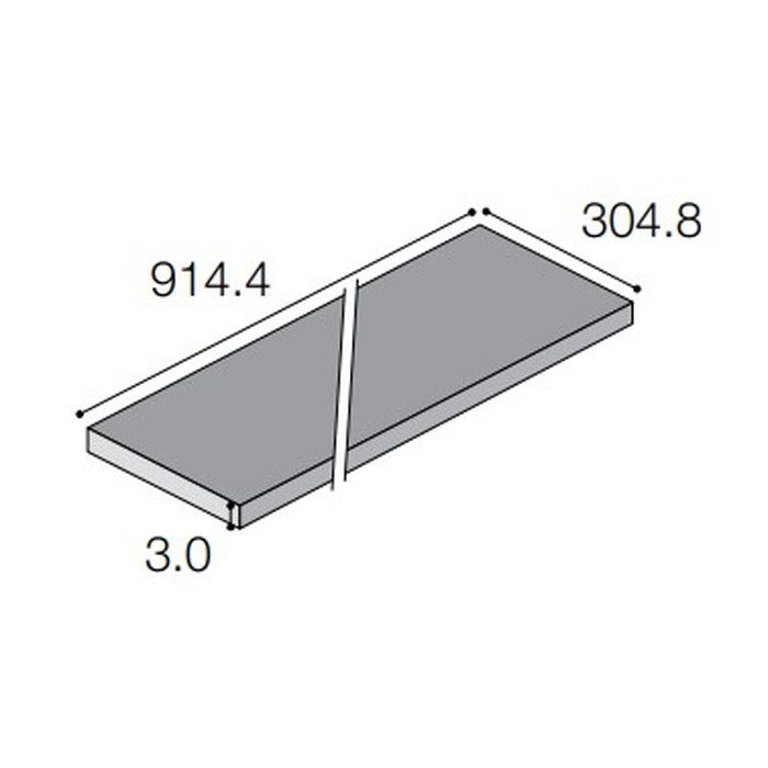 WBR-630DX ビニル床タイル ウッドライン Rサイズ 3×304.8×914.4mm DXタイプ 木毛セメント 14枚入