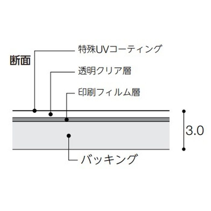 MBH-225DX ビニル床タイル マティル Hサイズ 3×150×914.4mm DXタイプ ミックスセラ 22枚入
