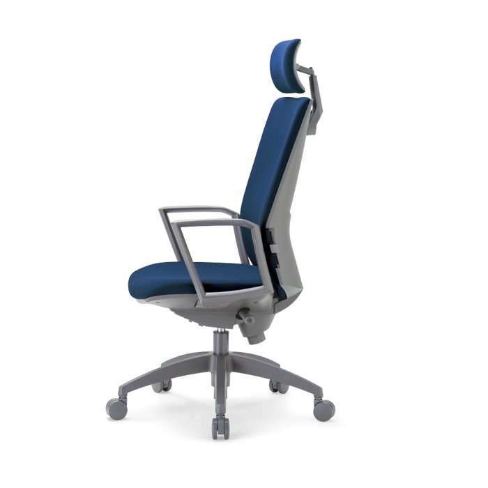 OS-2275SJ(FG3)DBU オフィスチェア OS-2200シリーズ ヘッドレスト付き ハイバック サークル肘付きタイプ