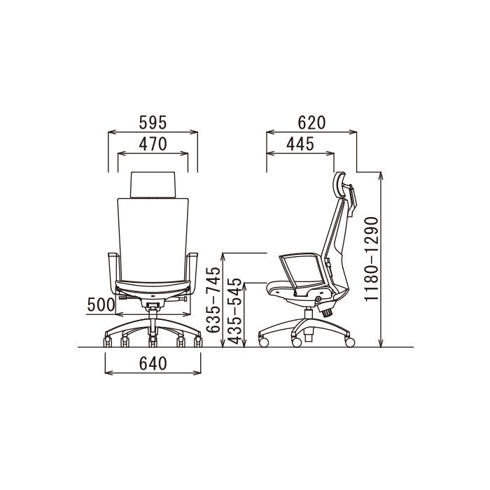 OS-2275SJ(FG3)DBU オフィスチェア OS-2200シリーズ ヘッドレスト付き ハイバック サークル肘付きタイプ