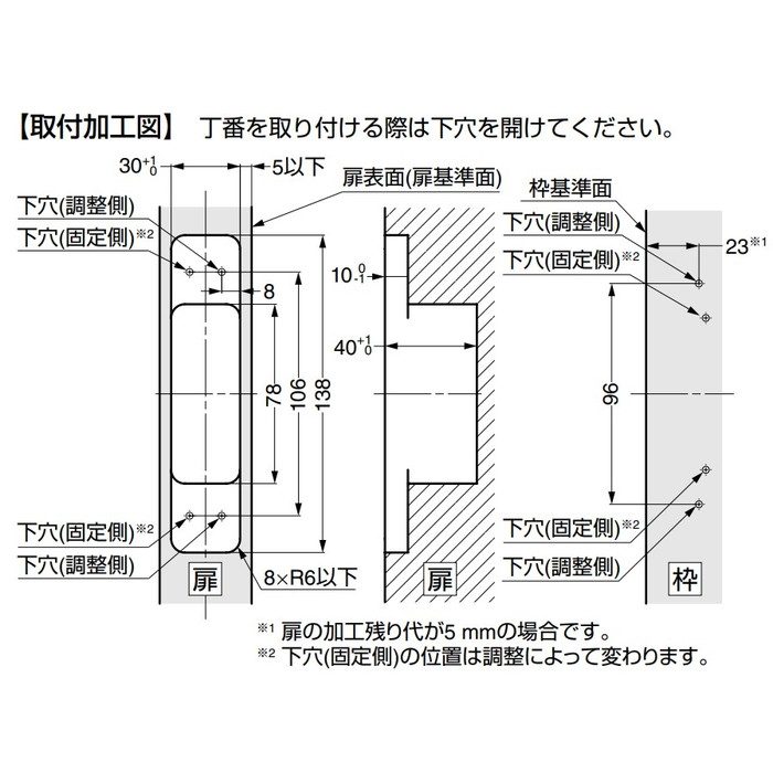 HES2S-140-A125-LGR LAMP 枠側面付隠し丁番 HES2S-140-A125型 125°開き PAT ライトグレー