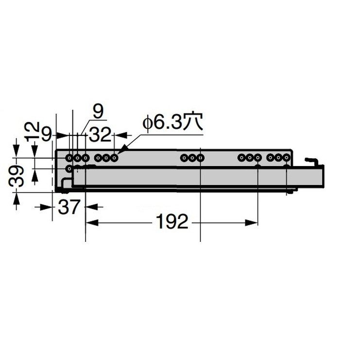 RUN-BS1-350-WT88 ボックス型レール RUN-BS1 部品セット 金属製サイドパネル（側板） 高さ88mm ホワイト 2本入
