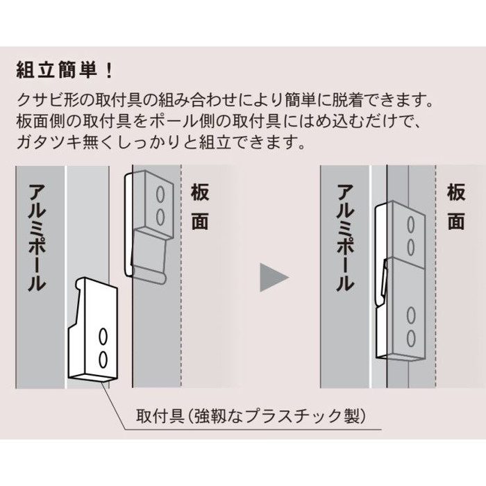 ARU306 AR連結ボード（18mm厚） 薄型タイプ 両面有孔ボード 1800×900mm