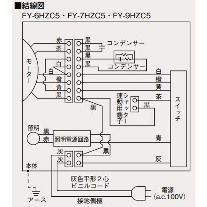 FY-6HZC5-S レンジフード スマートスクエアフード（深形置換対応可能） 局所換気専用 シルバー