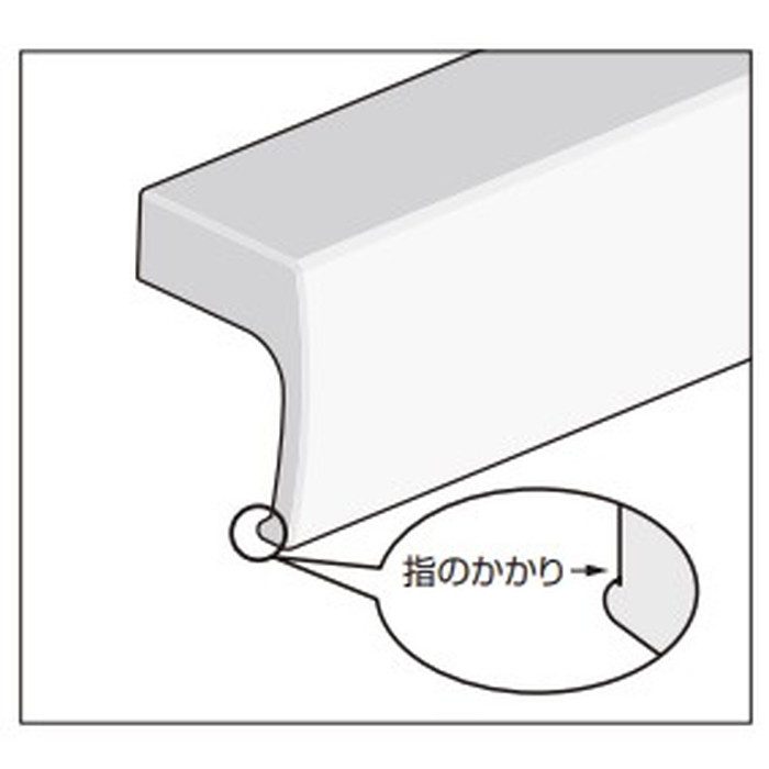 HA-RU-150BL LAMP アルミ押出ハンドル HA-RU型 PAT L150mm ブラック