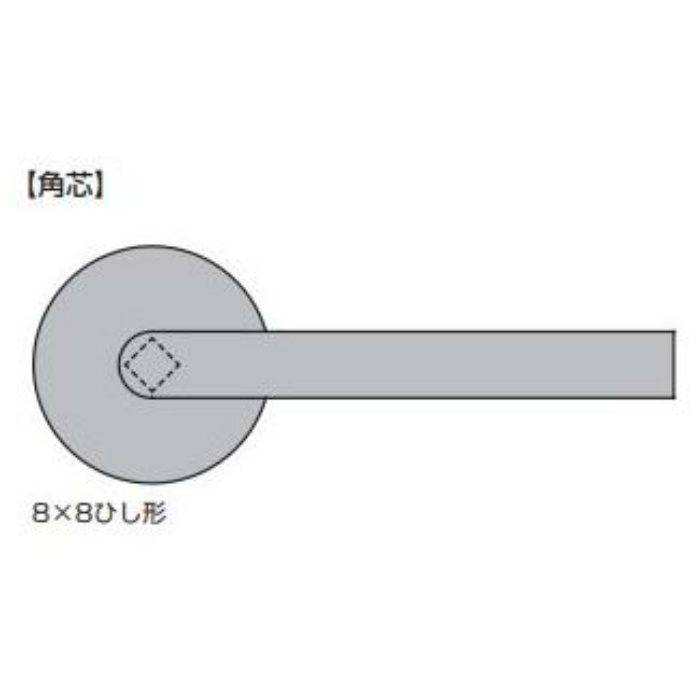 94-0416-0001 d line レバーハンドル 14-0416型 角芯8×8ひし形 レバーハンドル単品 適応扉厚33～43mm