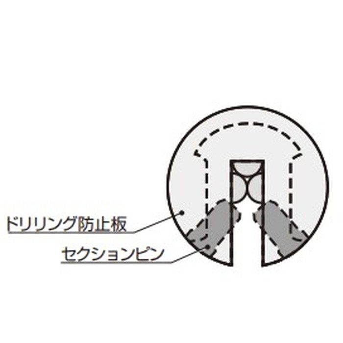 CYL-V18-SS シリンダー錠 CYL-V18型 LX型ケースロック用 ヘアライン仕上