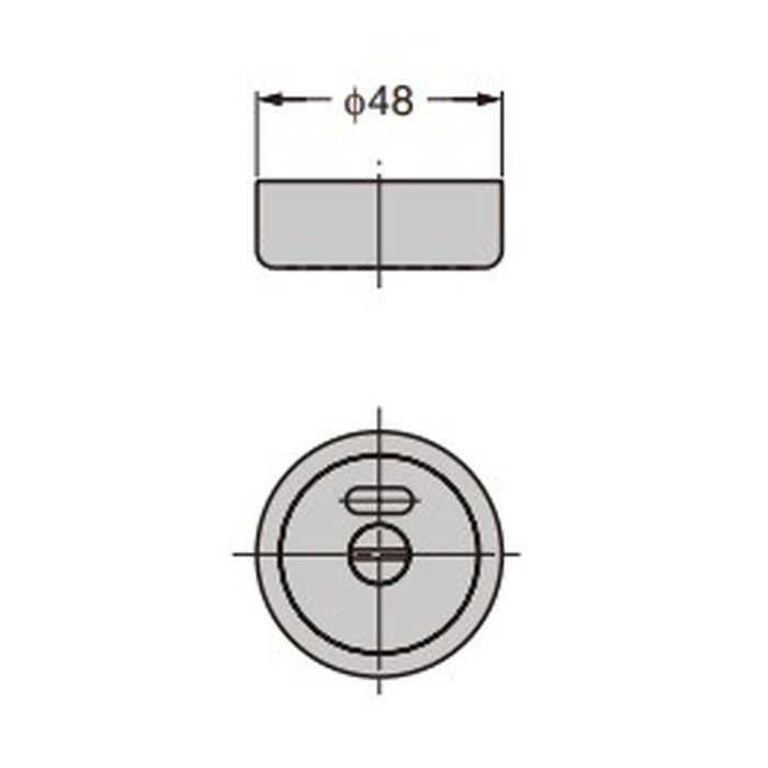 INR-G2-SS LAMP 表示器 INR-G2型 LX型ケースロック用 ヘアライン仕上