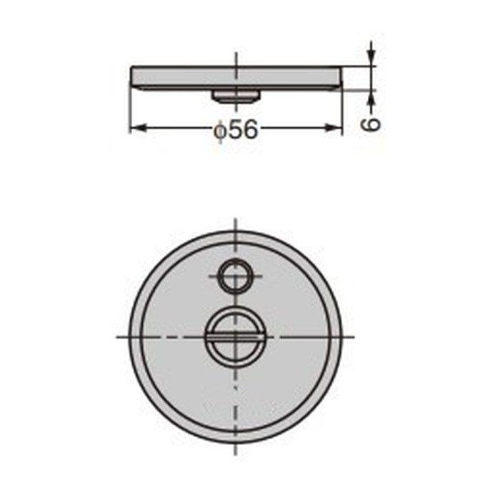 ZL-1302 ステンレス鋼製表示器 モーティス・ケースロック用 Zwei L仕上