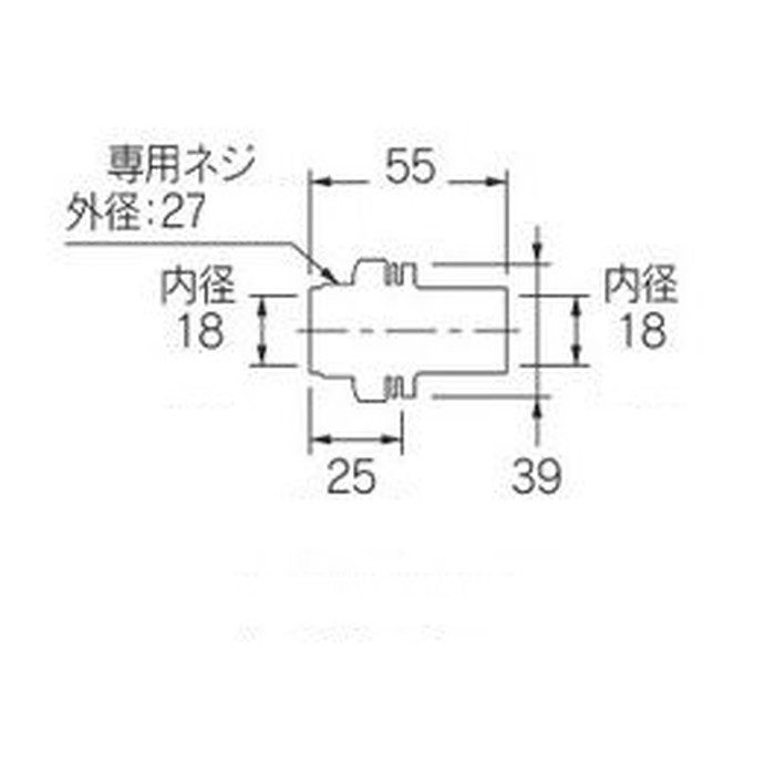571-750-13 はさみ込みソケット はさみ込み厚約3mm
