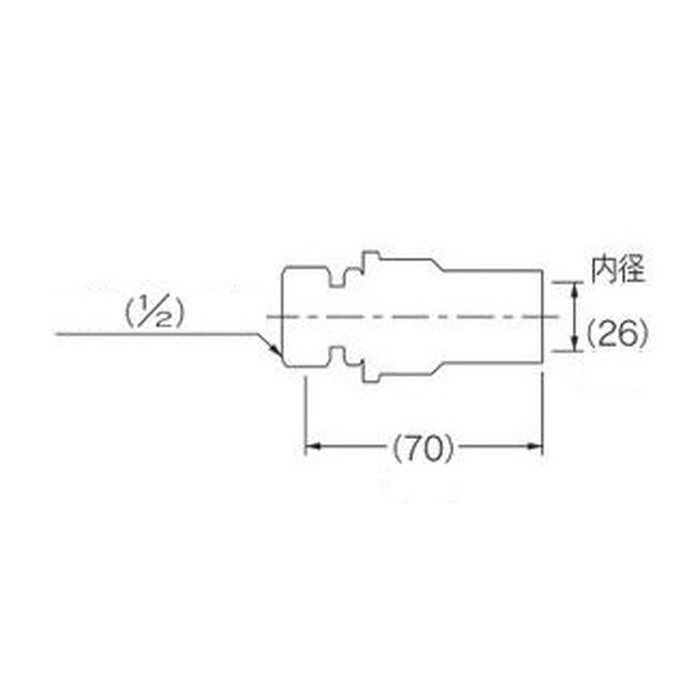 632-218-2013 片ナットHIVP変換アダプター 呼径20×13mm