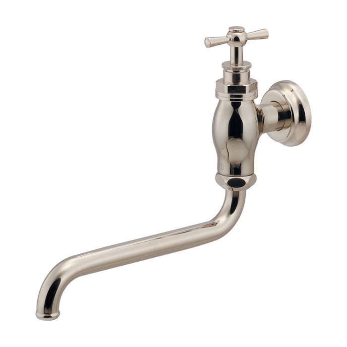 706-034-N 自在水栓 秋津 固定コマ仕様 レトロシルバー カクダイ