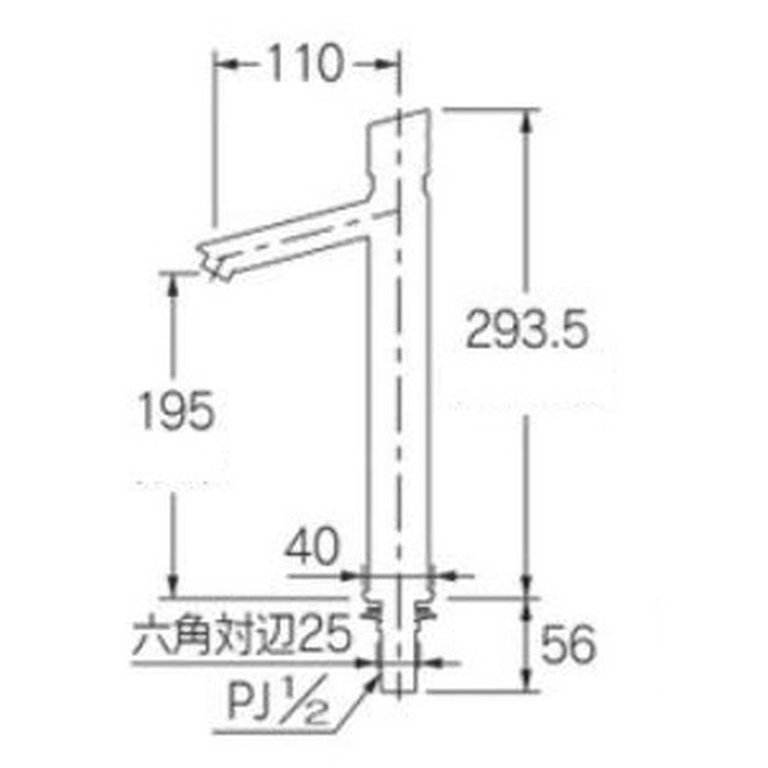 716-326 カクダイ 自閉立水栓(トール) 〇-