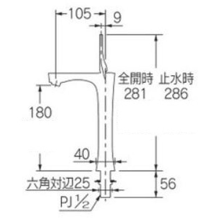 716-905-BP シングルレバー立水栓 トール Precious 神楽 ブロンズ