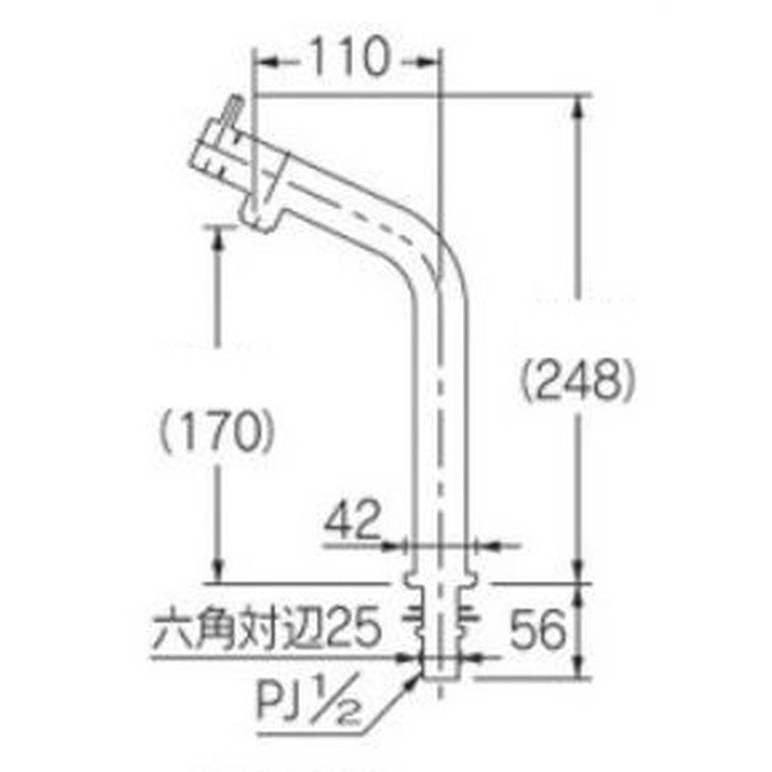 721-264-W 立水栓 Natural YUKI ホワイト カクダイ【アウンワークス通販】