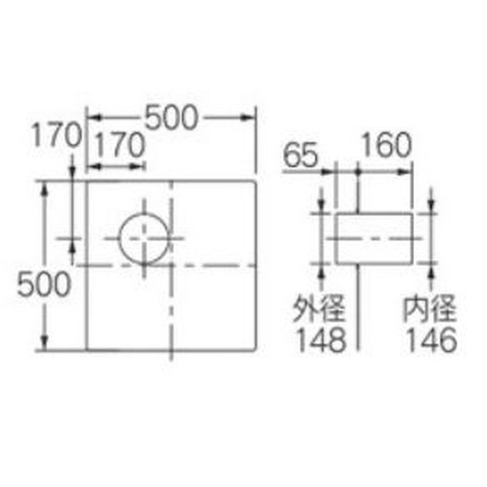 カクダイ #FJ-PTK25 プロペラ換気扇取替キット 25cmプロペラ換気扇を