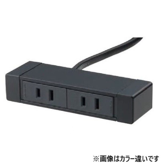 P-4000 カセット式コンセント 2口（電源×2） シルバー MARUKI HARDWARE